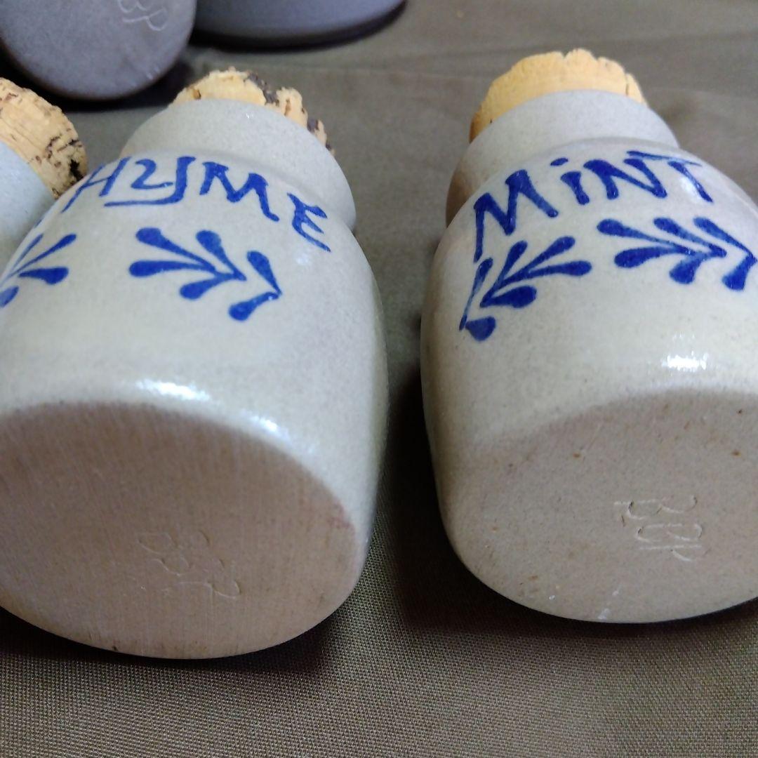 カントリー雑貨　アントステラスパイスジャセット 7個セット＆ローポタリー