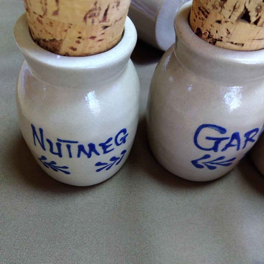 カントリー雑貨　アントステラスパイスジャセット 7個セット＆ローポタリー