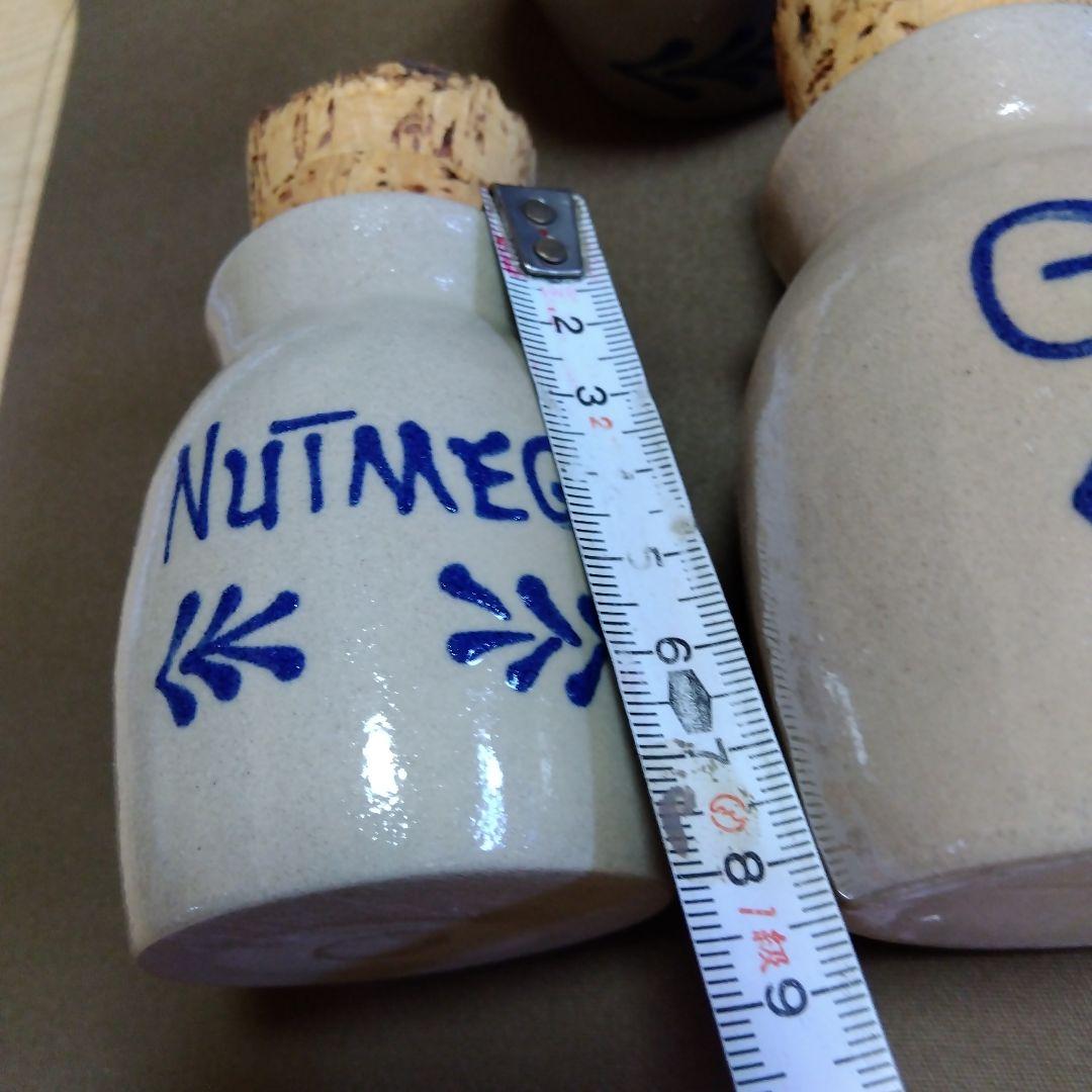 カントリー雑貨　アントステラスパイスジャセット 7個セット＆ローポタリー