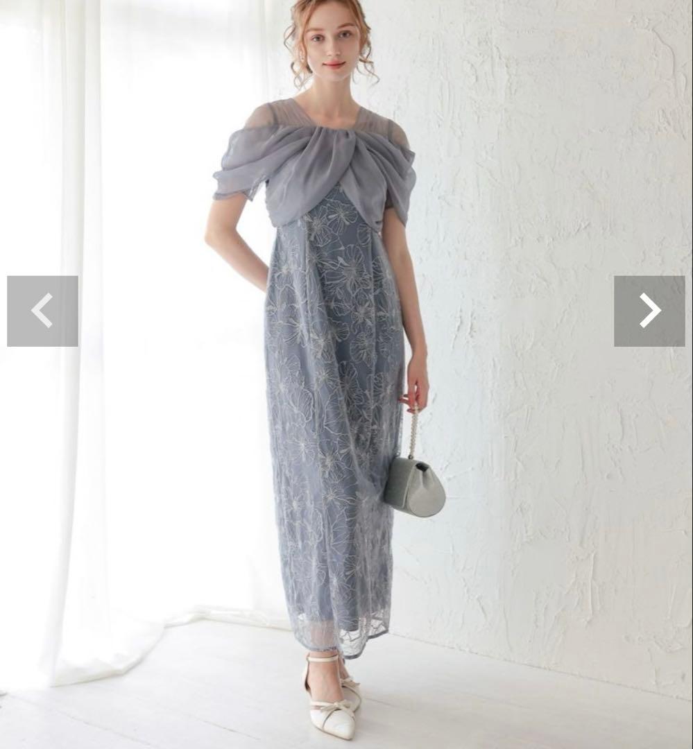 Dorry Doll ドレープデザインスパンコールドレス お呼ばれドレス