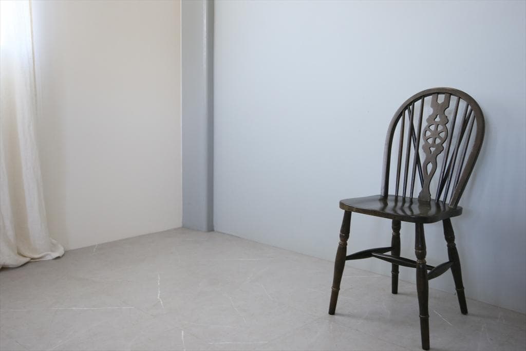 英国アンティーク木製ホイールバックチェア/ダイニングイス/椅子(89-224-8