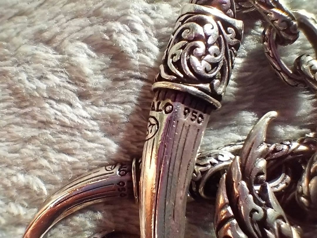 【廃番】zocalo ファング・オブ・フレイム シルバーウォレットチェーン