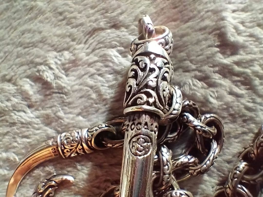 【廃番】zocalo ファング・オブ・フレイム シルバーウォレットチェーン