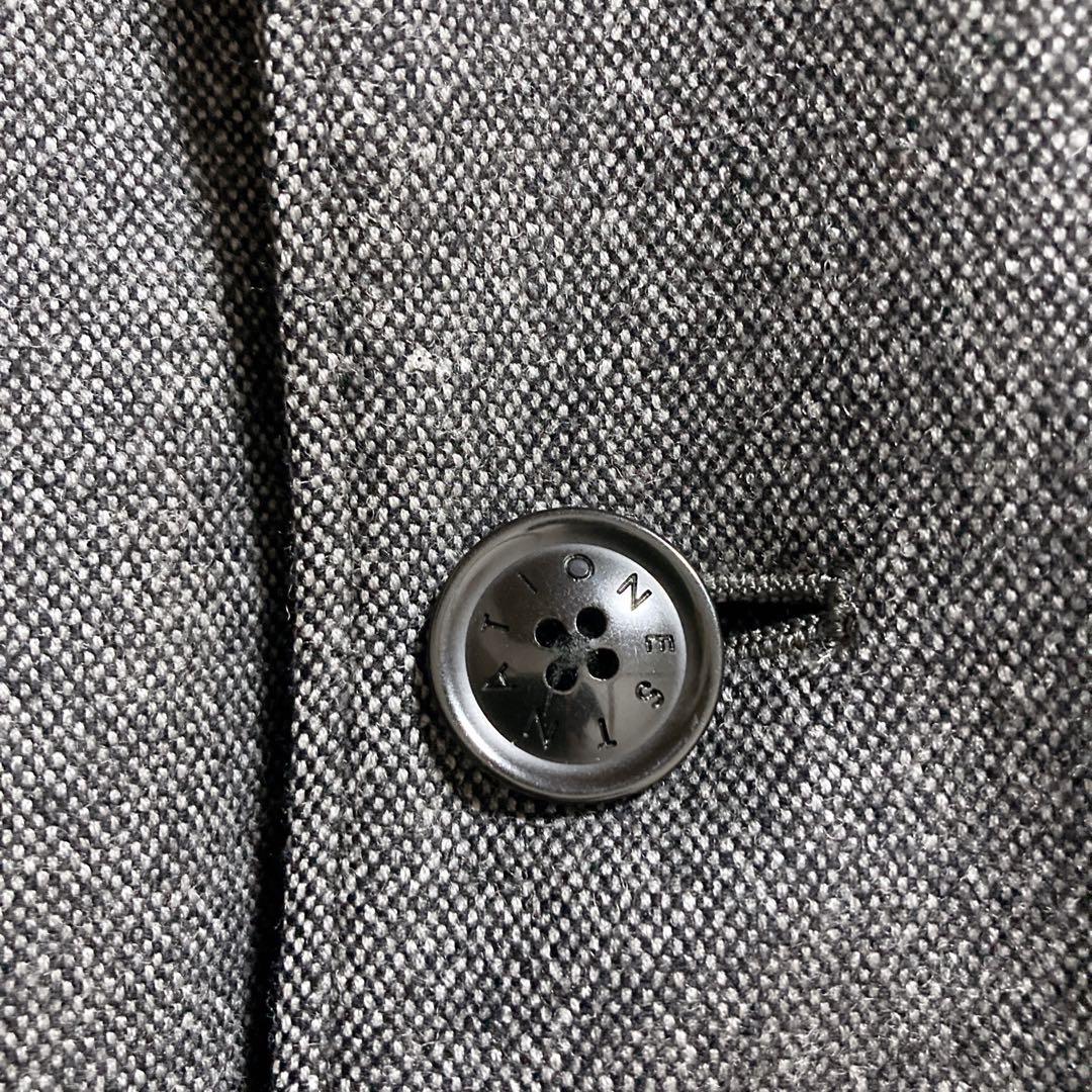 【美品】ESTNATION ダウンチェスターコート ウール　グレー Lサイズ