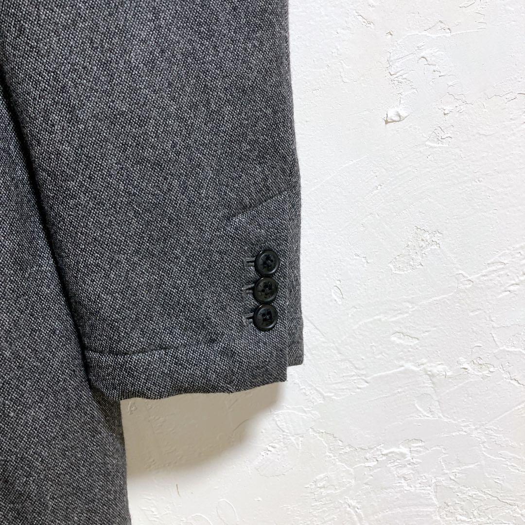 【美品】ESTNATION ダウンチェスターコート ウール　グレー Lサイズ