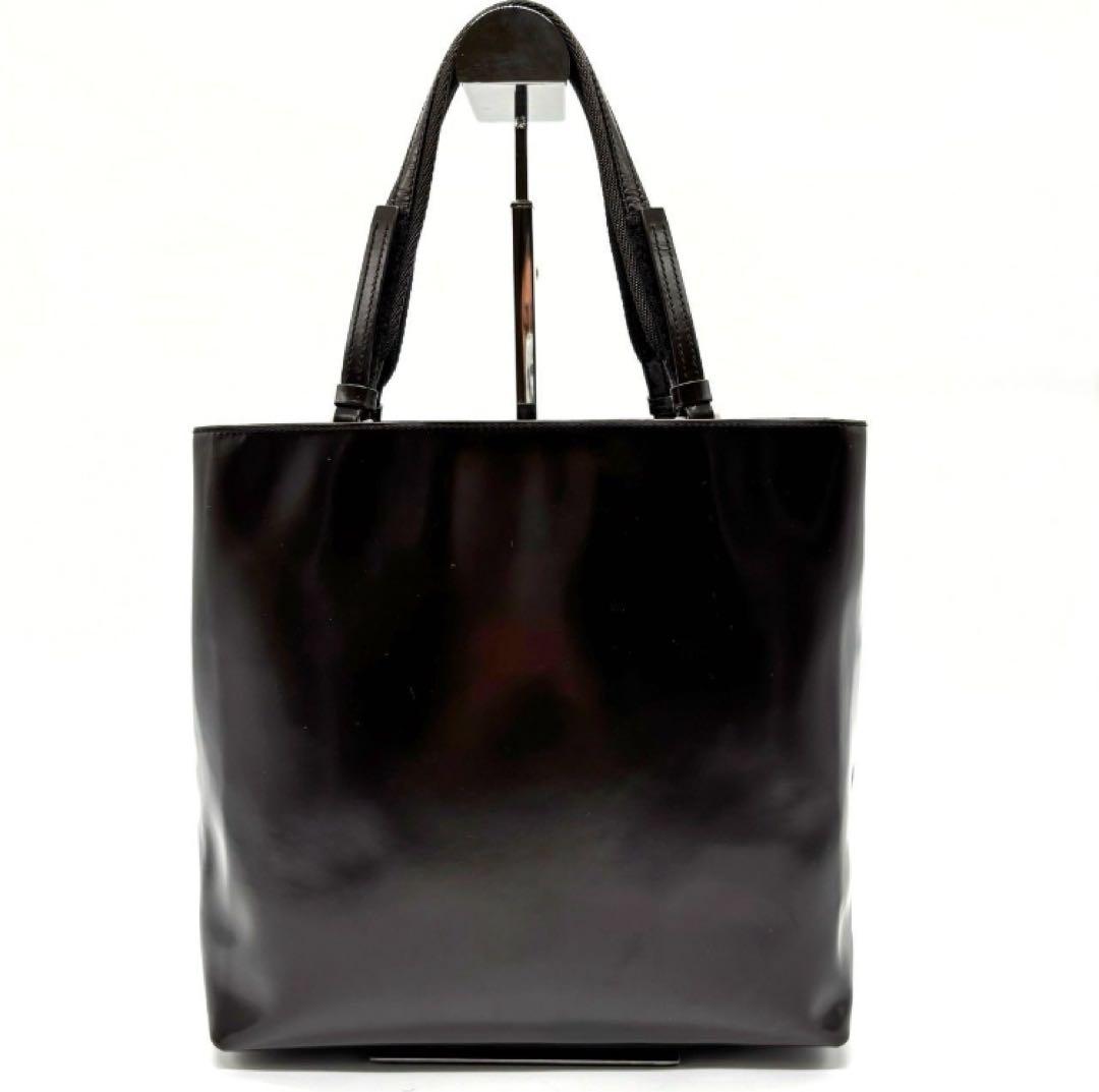 極美品PRADA プラダトートバッグ ハンドバッグエナメルレザー ユニセックス