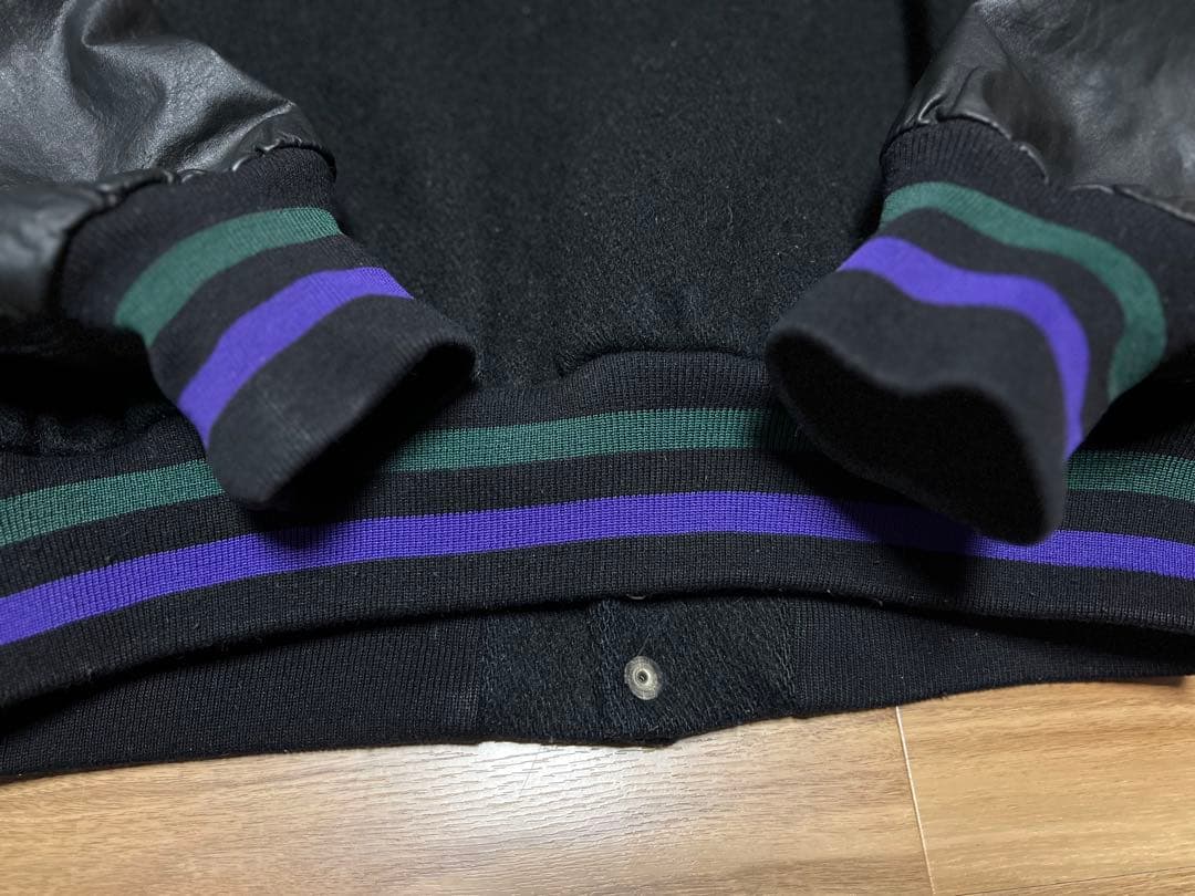 90s old stussy BURLY THREADS スタジャン Mサイズ