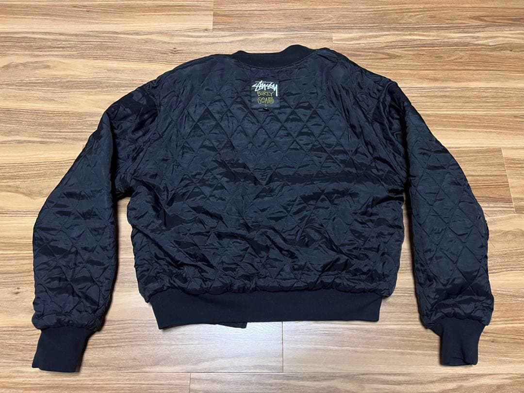 90s old stussy BURLY THREADS スタジャン Mサイズ