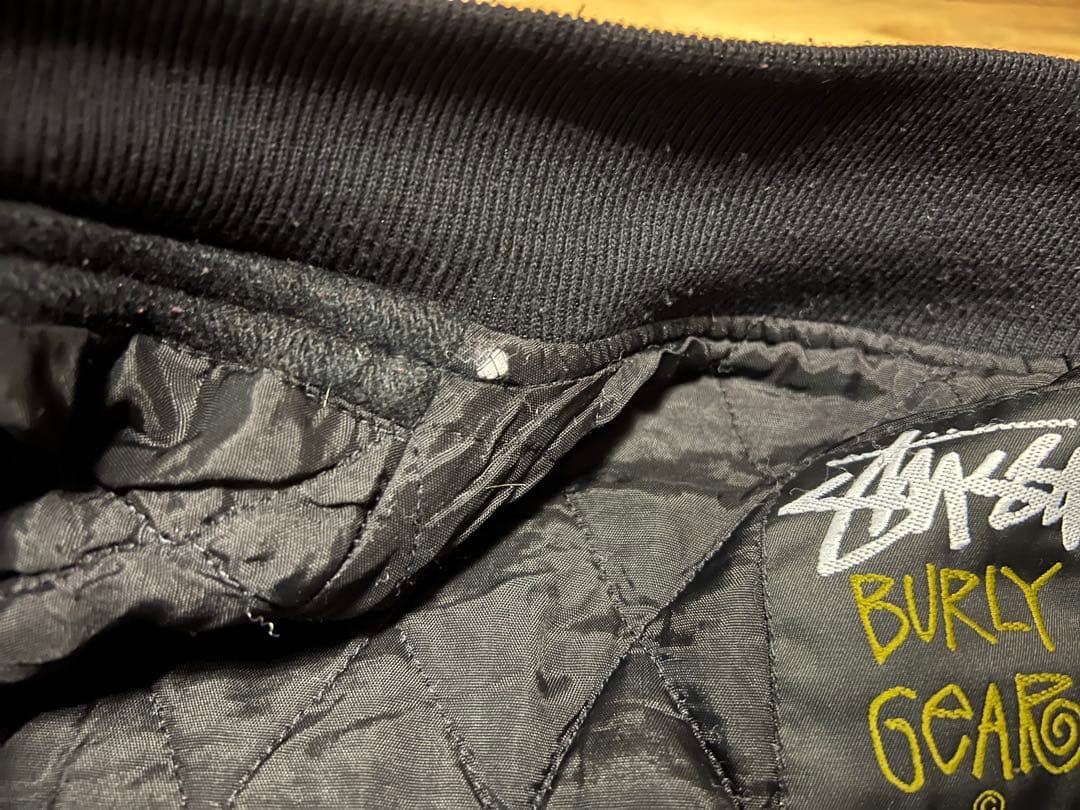 90s old stussy BURLY THREADS スタジャン Mサイズ