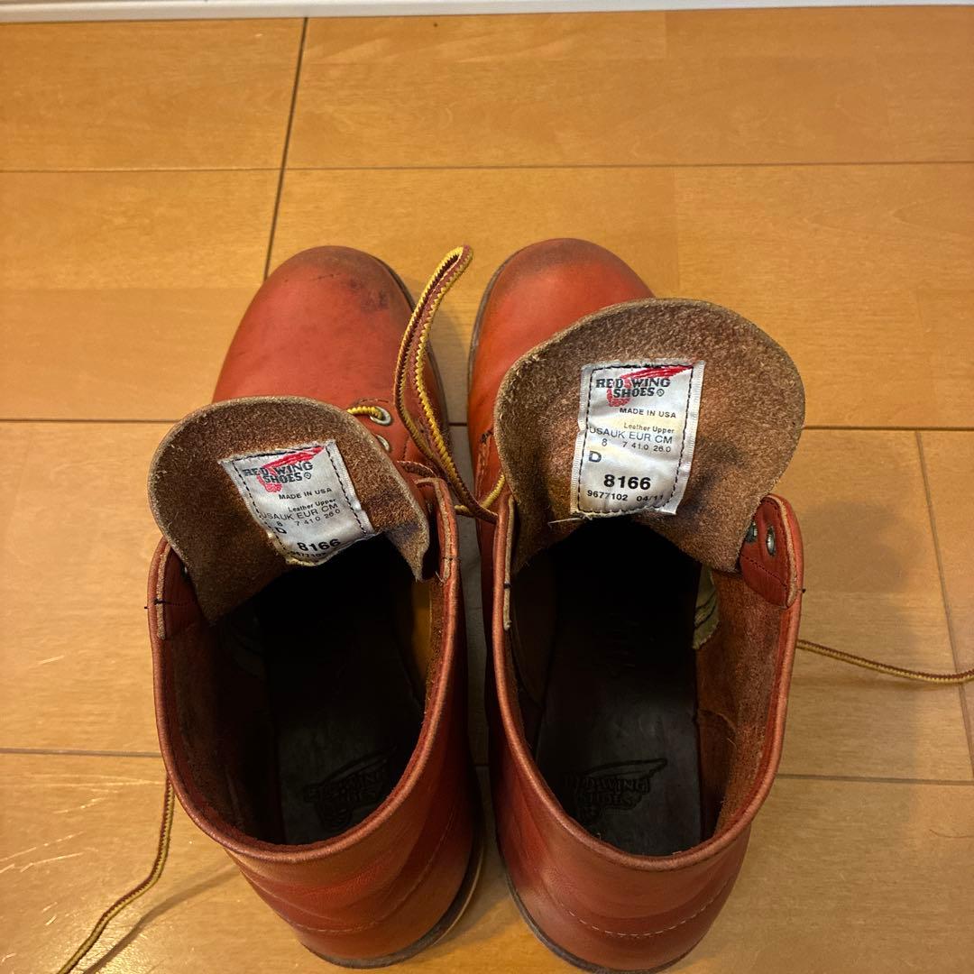 g*f様 レッドウィング　アイリッシュセッター　プレーントゥ 8166