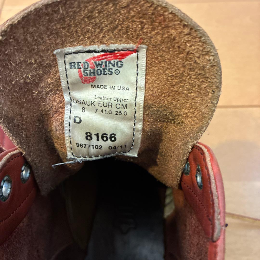 g*f様 レッドウィング　アイリッシュセッター　プレーントゥ 8166