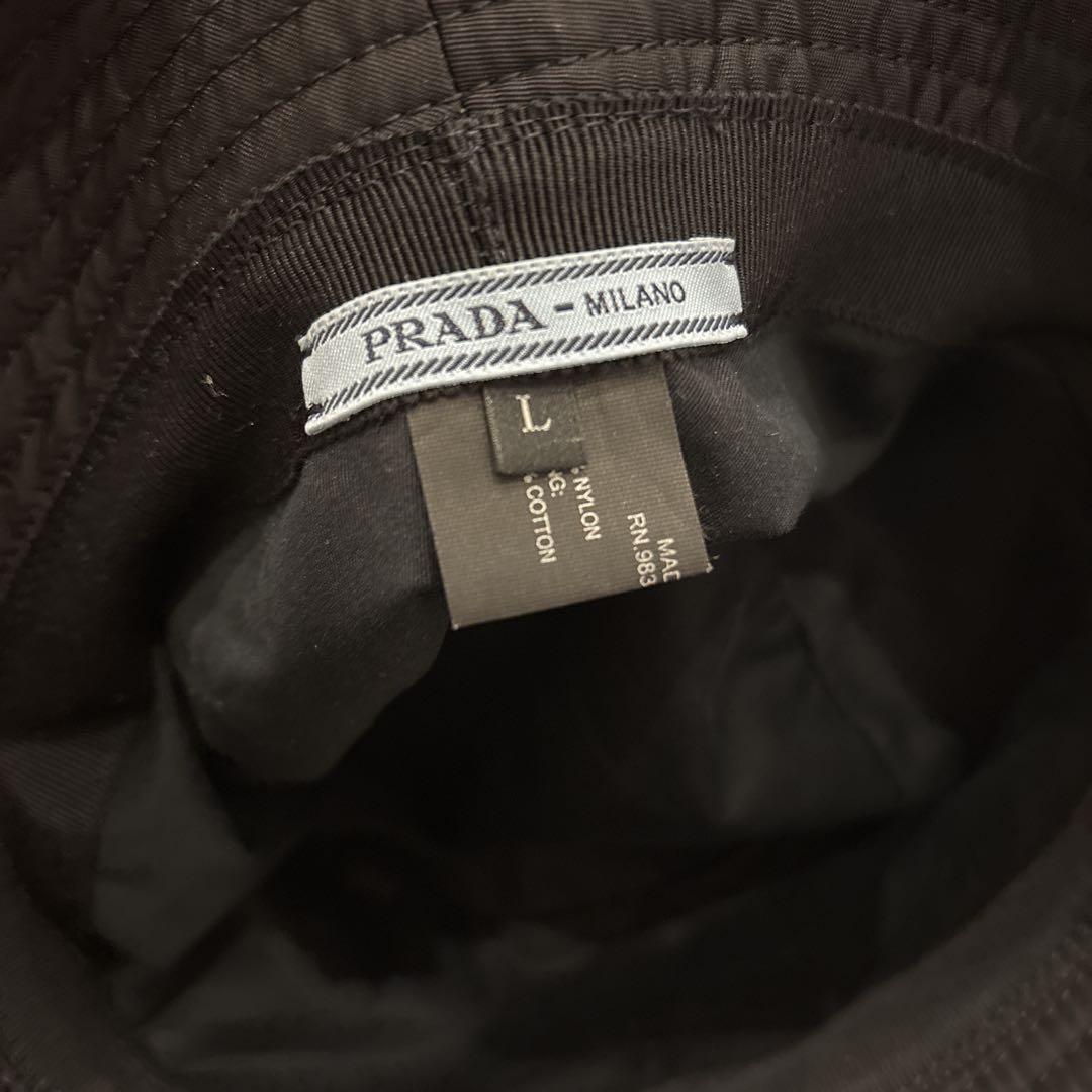 PRADA バケット　ハット　三角ロゴ