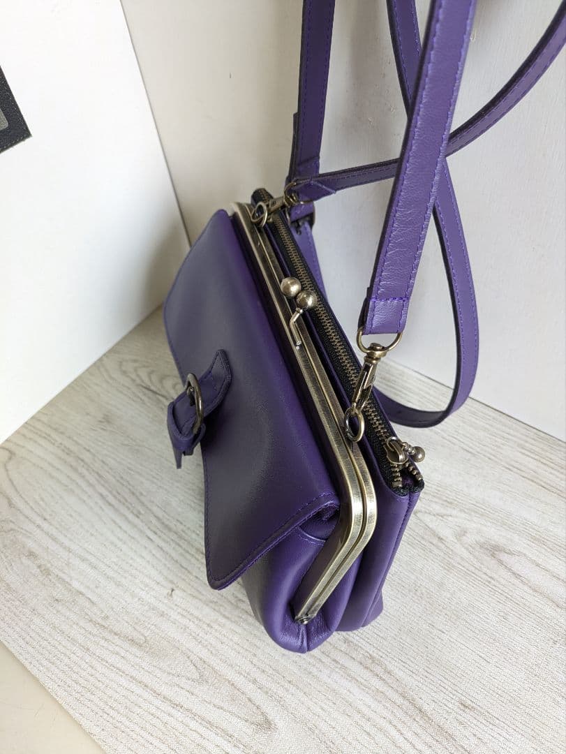 ひろは　がま口ショルダーバック　がま口キーケース