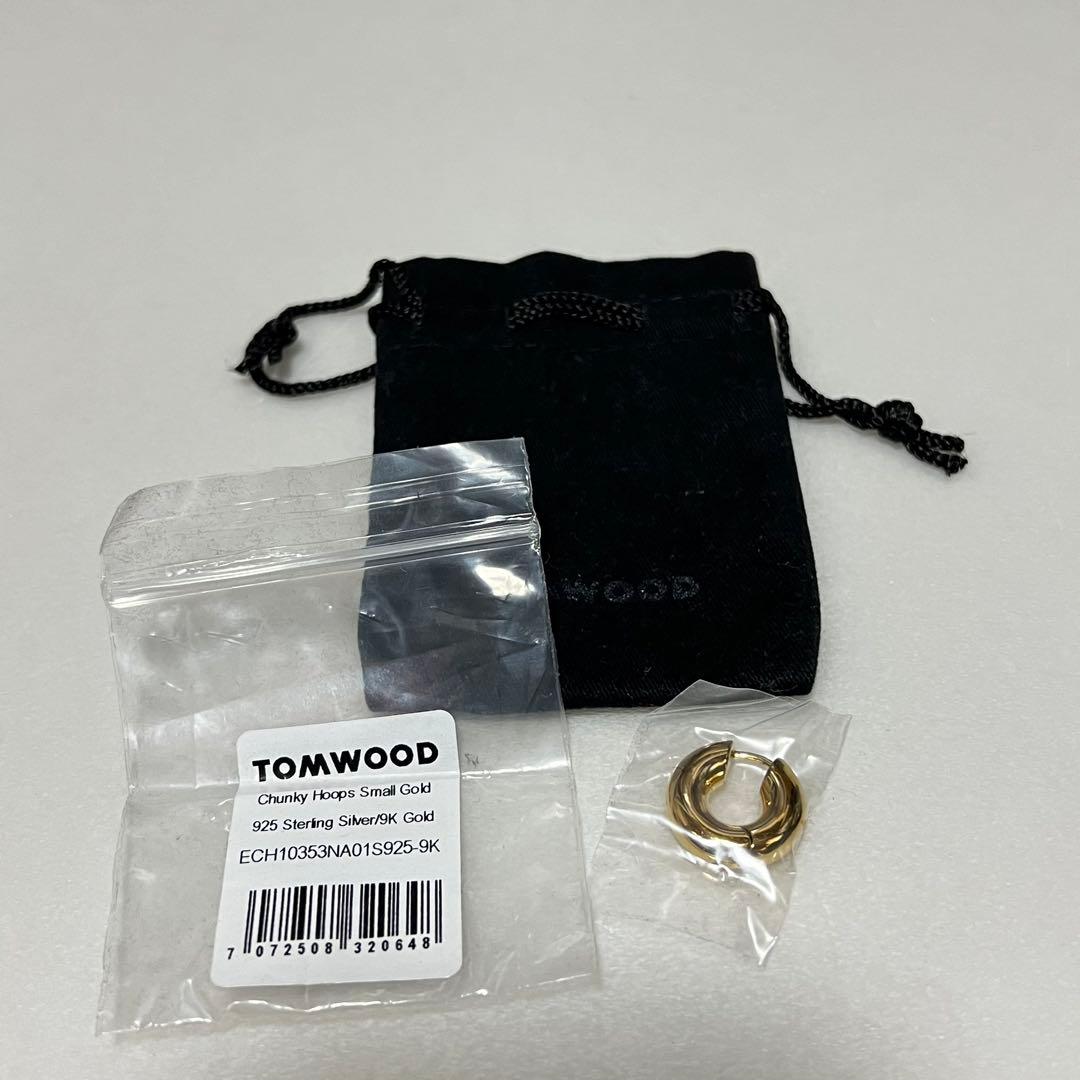 TOMWOODトムウッド Chunky Hoops Gold ピアス 片耳1点