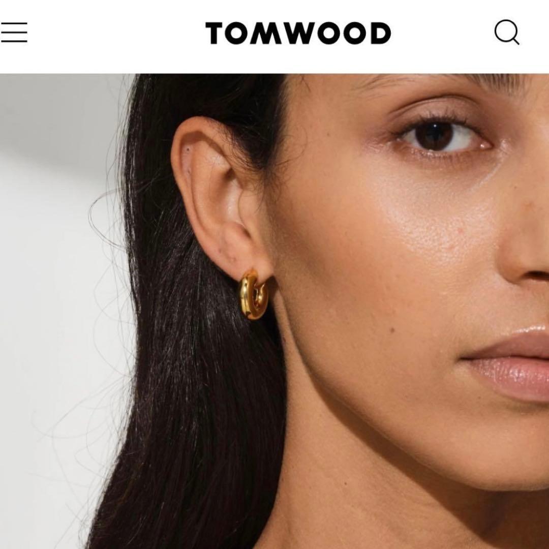 TOMWOODトムウッド Chunky Hoops Gold ピアス 片耳1点