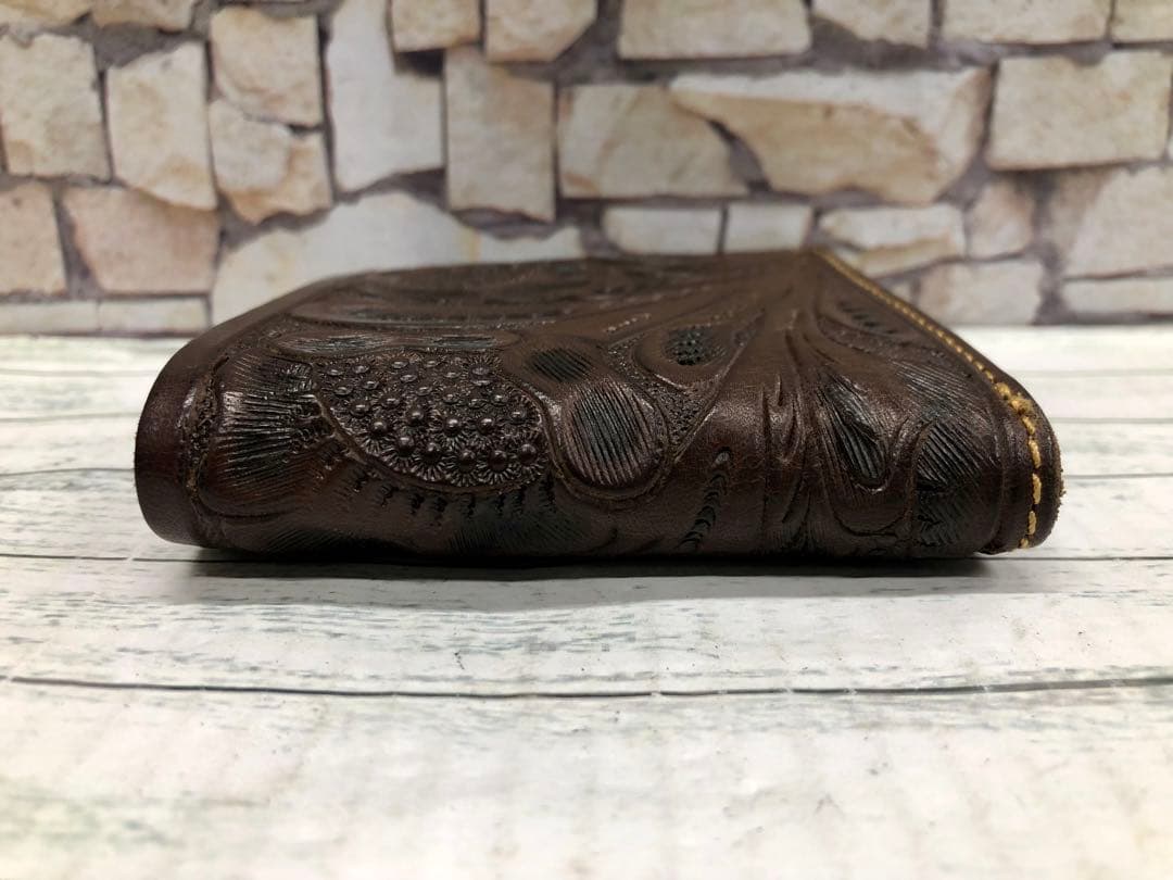 RRL ダブルアールエル ハンドツールド レザービルフォールド 二つ折り財布