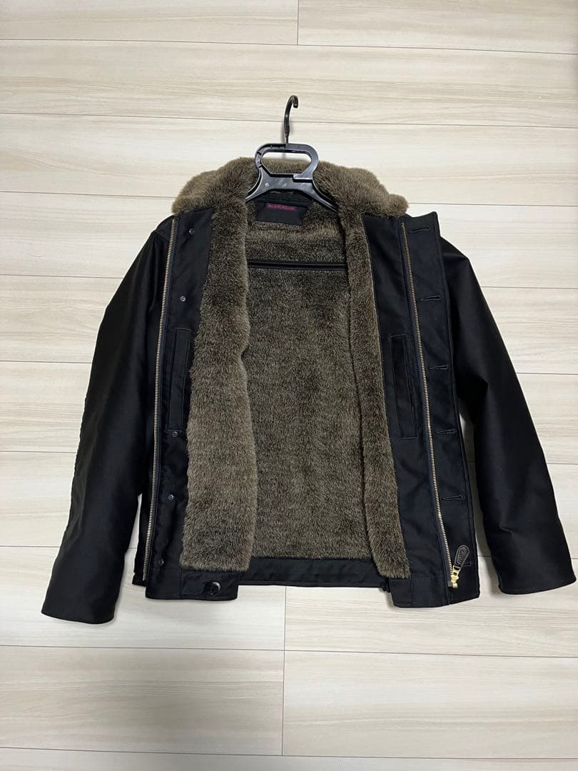 叩き売りブルーブルー　ライトジャーマンクロス　N-1デッキジャケット黒