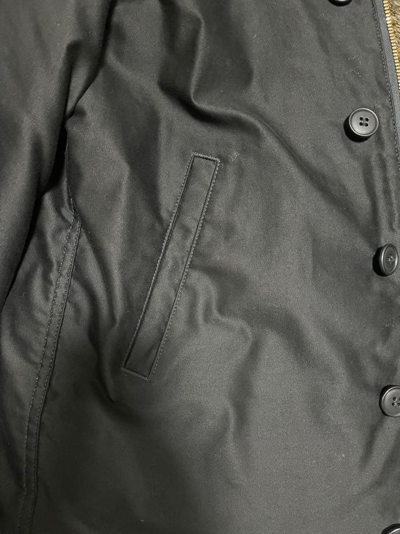 叩き売りブルーブルー　ライトジャーマンクロス　N-1デッキジャケット黒