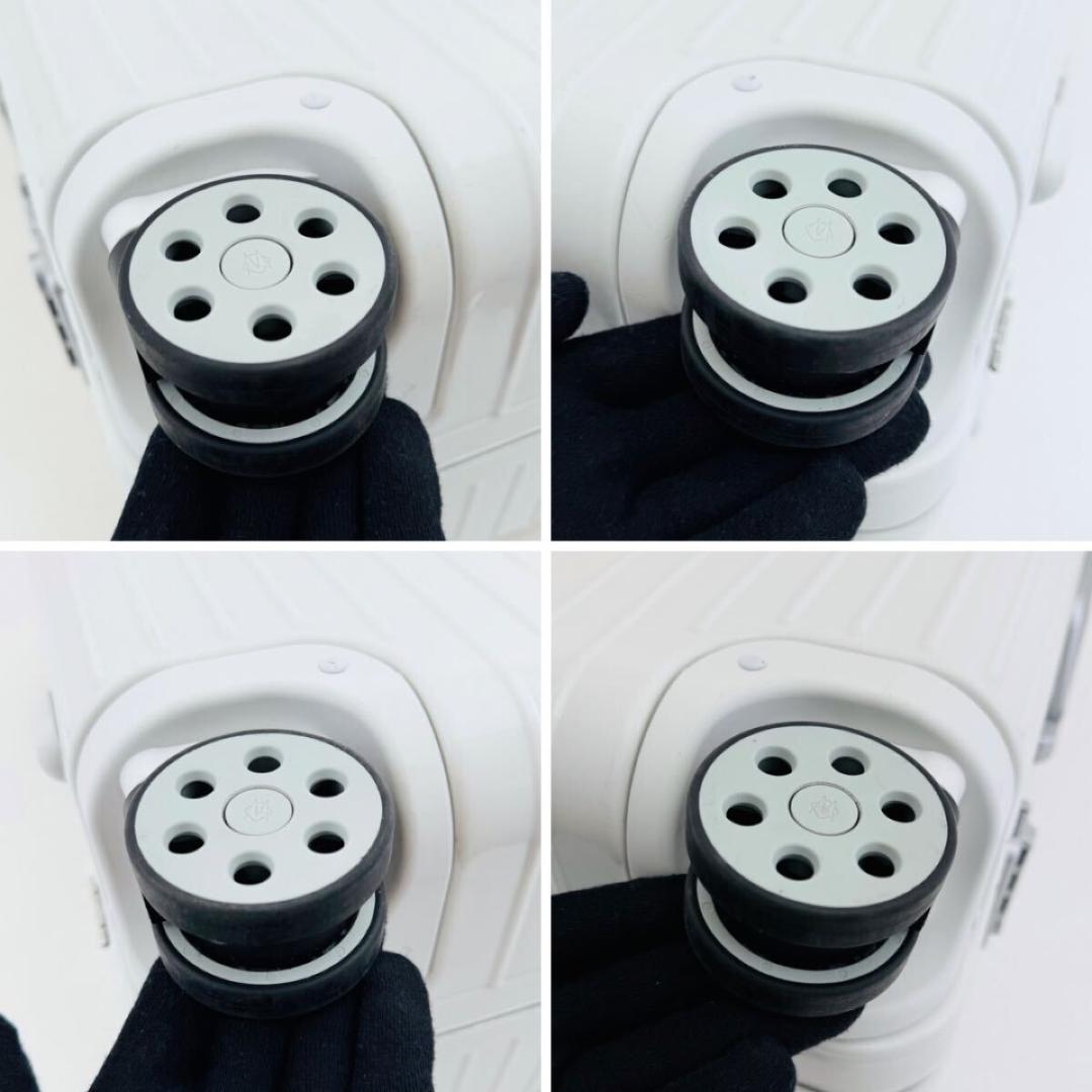 生涯保証 美品 リモワ ハイブリッド チェックイン M 62L TSAロック 白