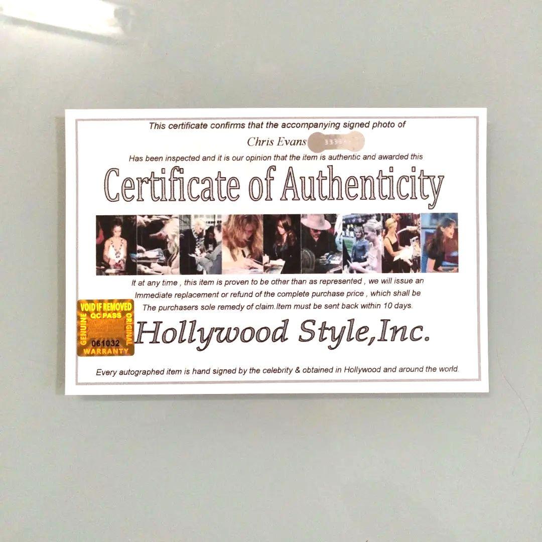 セール中…クリス・エヴァンス直筆サイズ大型写真…アベンジャーズ