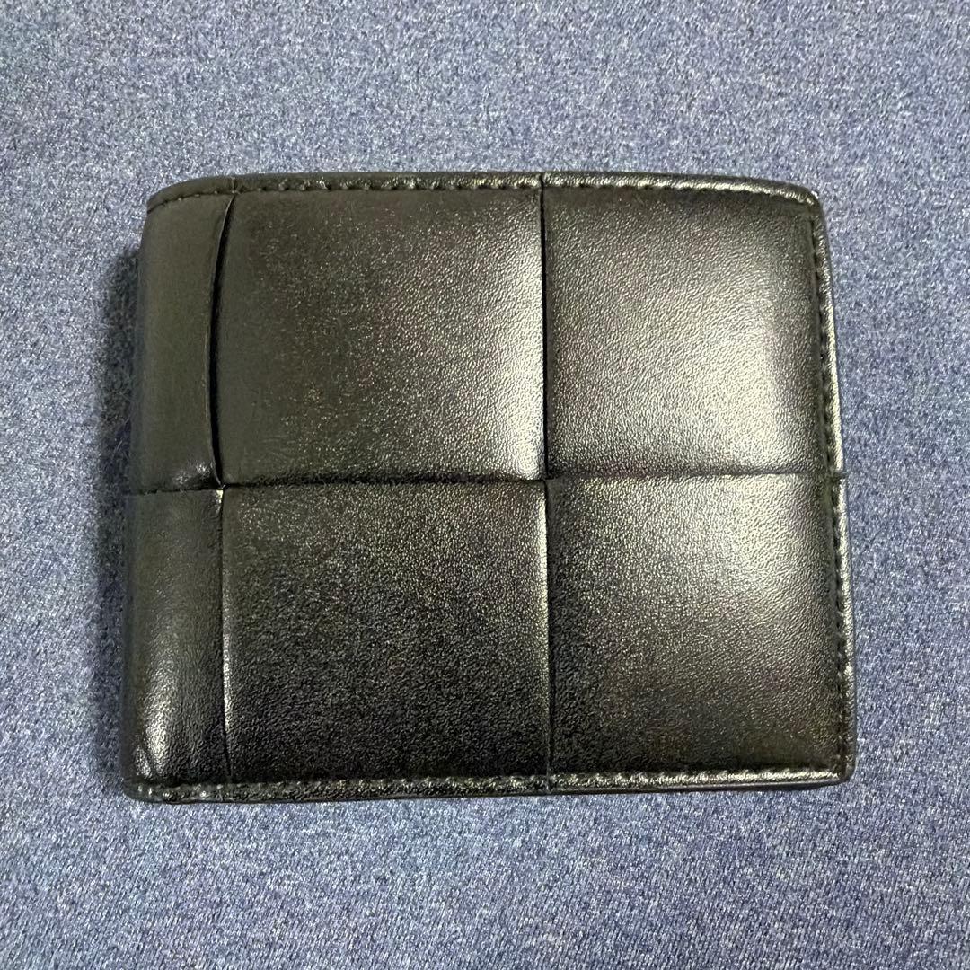 Bottega Veneta 二つ折り財布 ブラック/グリーン