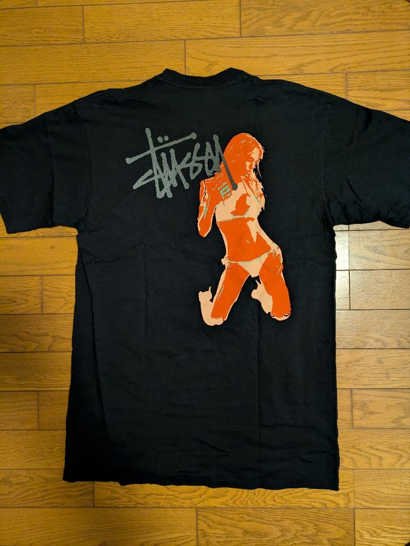 STUSSY NEXUSVII ガール Tシャツ NEXUS7 黒 L