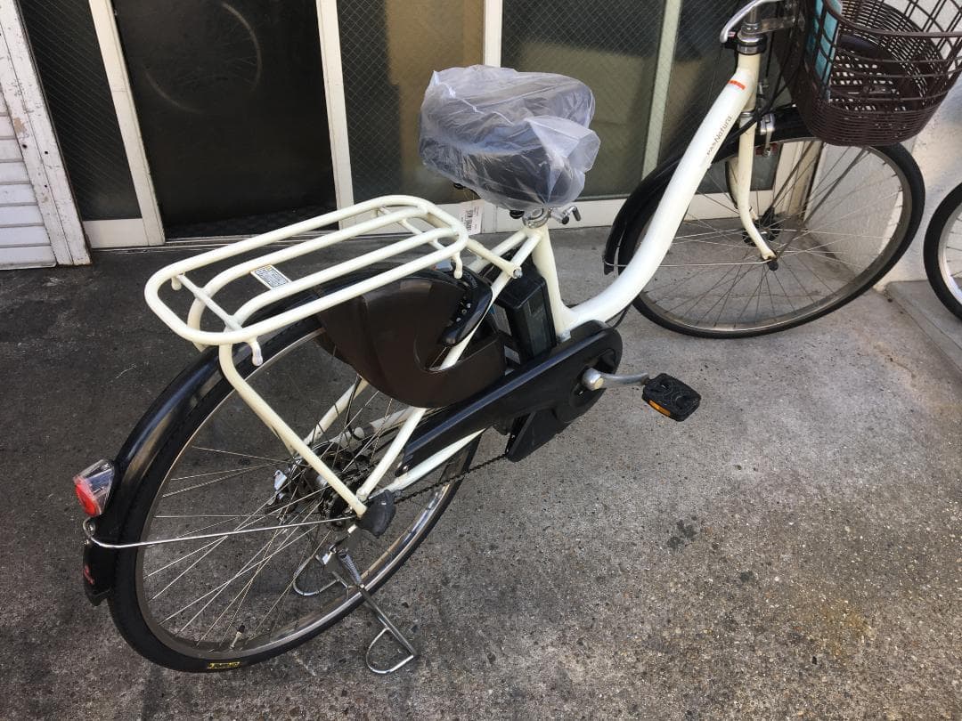 地域限定送料無料　パスナチュラ　12,3AH　子供乗せ　白　神戸市　電動自転車