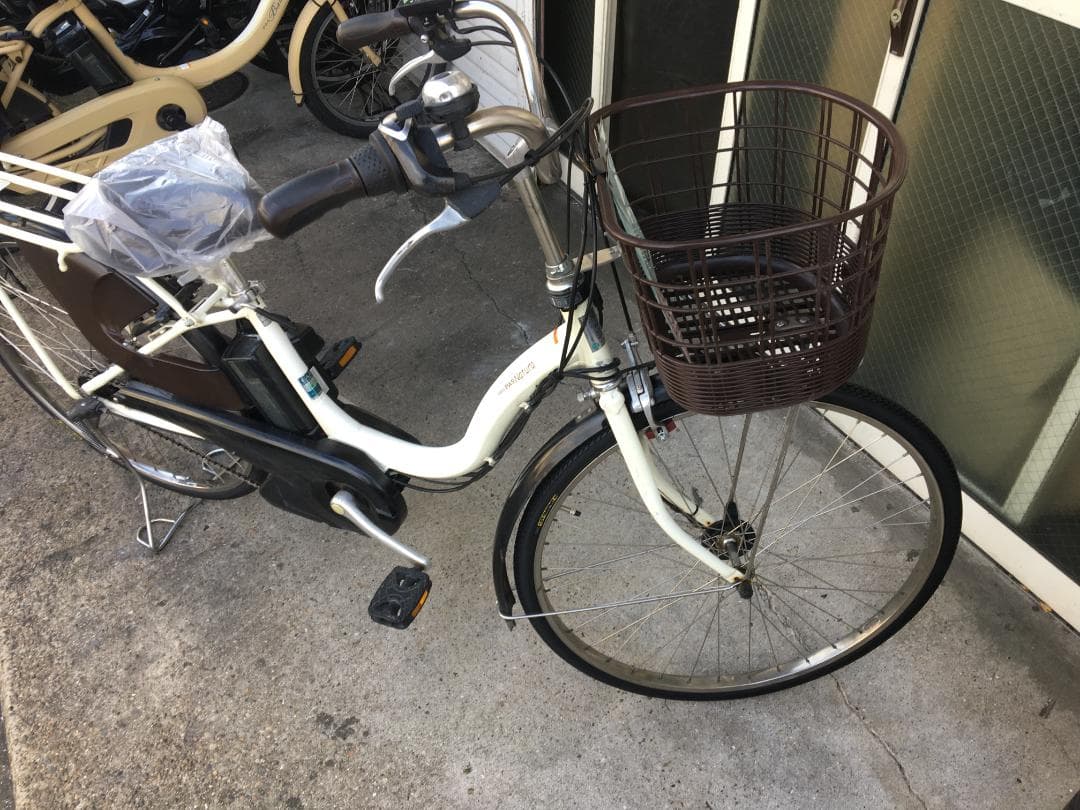 地域限定送料無料　パスナチュラ　12,3AH　子供乗せ　白　神戸市　電動自転車
