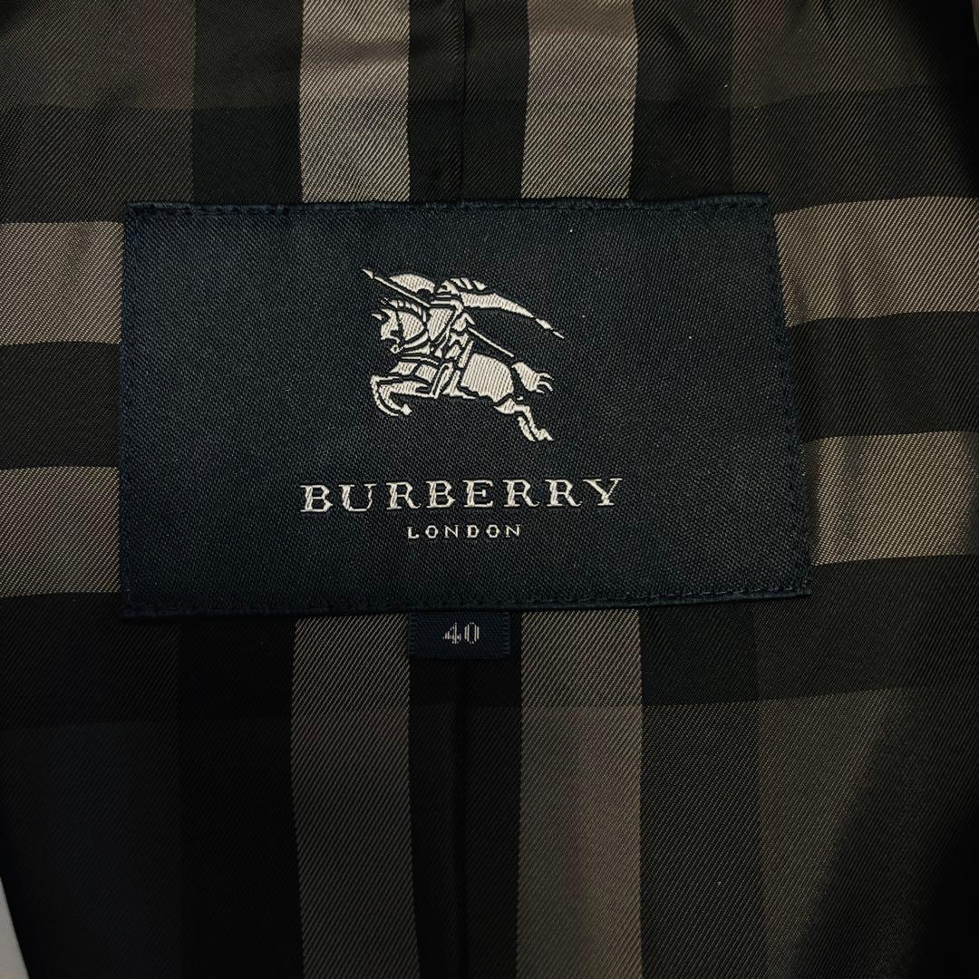 美品【バーバリーロンドン✴︎トレンチコート】40ビートチェック✴︎撥水素材✴︎艶とハリ