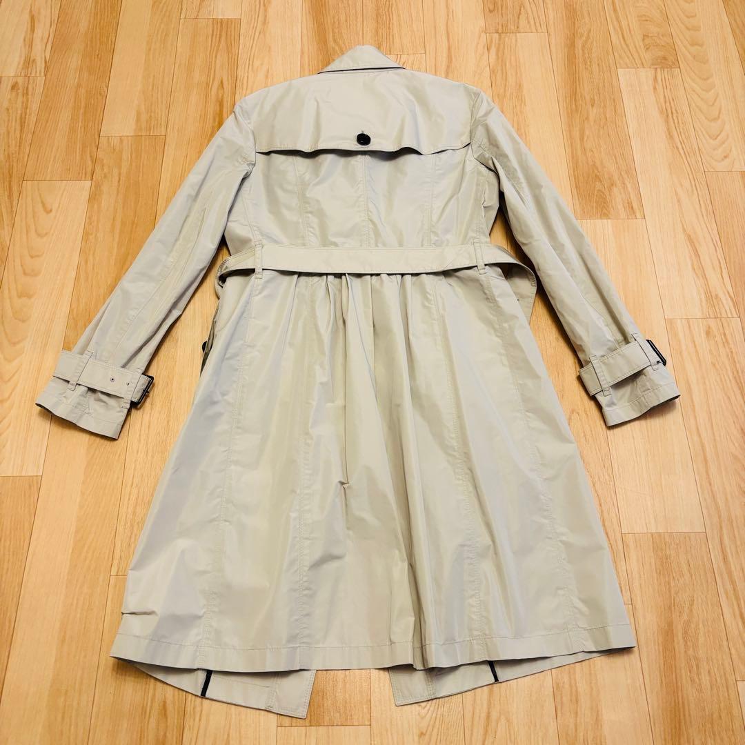 美品【バーバリーロンドン✴︎トレンチコート】40ビートチェック✴︎撥水素材✴︎艶とハリ