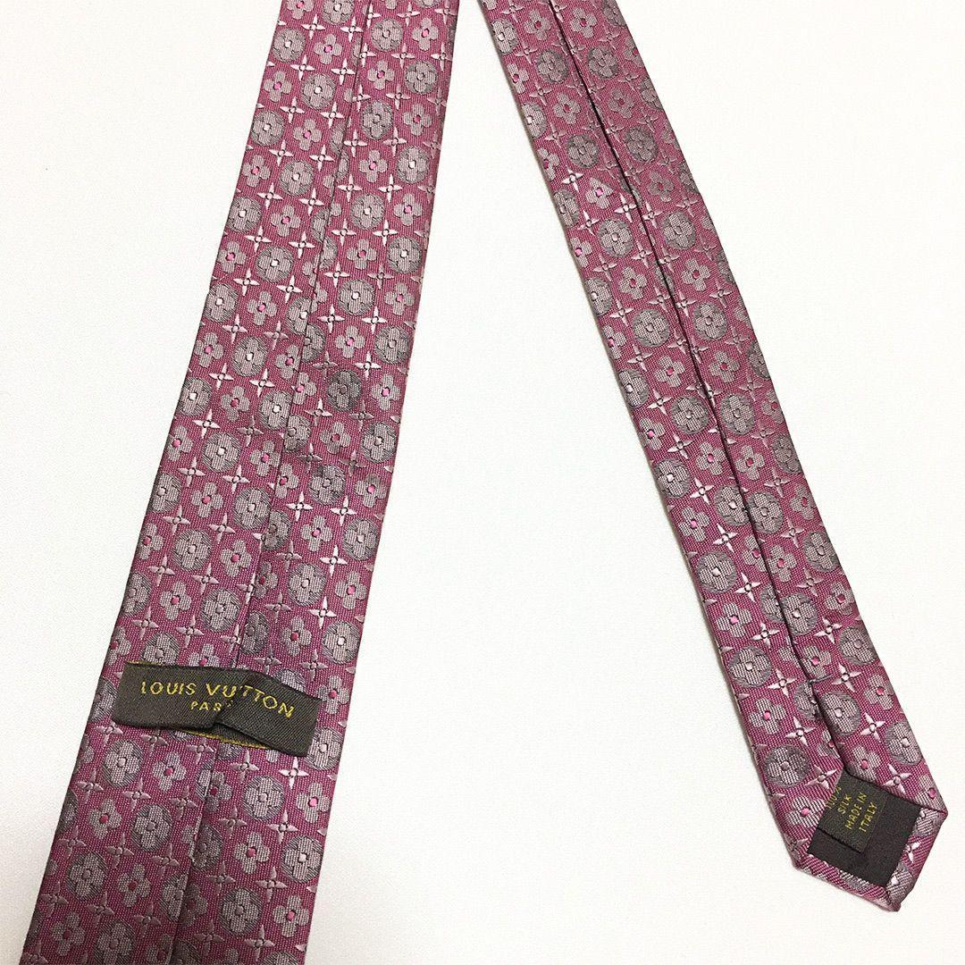 未使用級 ルイヴィトン Louis Vuitton ネクタイ 花柄