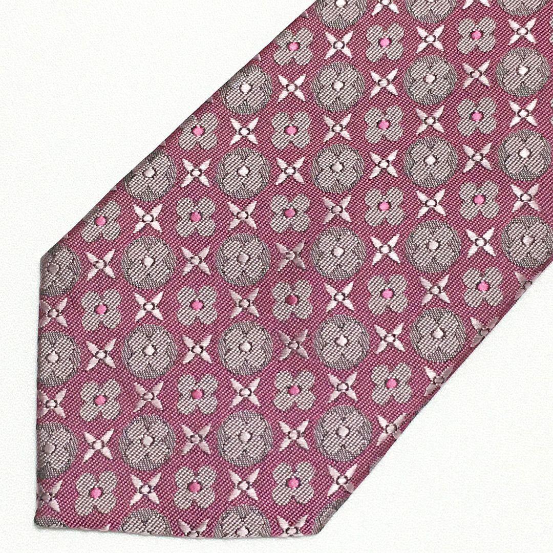 未使用級 ルイヴィトン Louis Vuitton ネクタイ 花柄