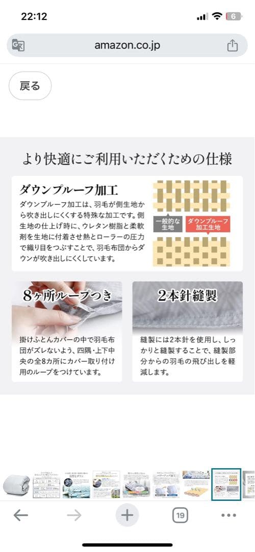 Showa Nishikawa 昭和西川ダウン掛け布団 グレー