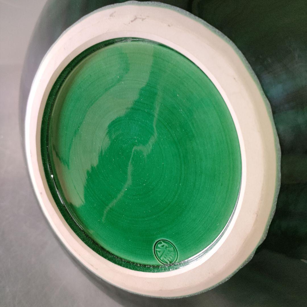 A1255-1/秋塘窯/五代中村雅彦 造/彩釉兎文花器/共箱/花瓶/花入/華道具