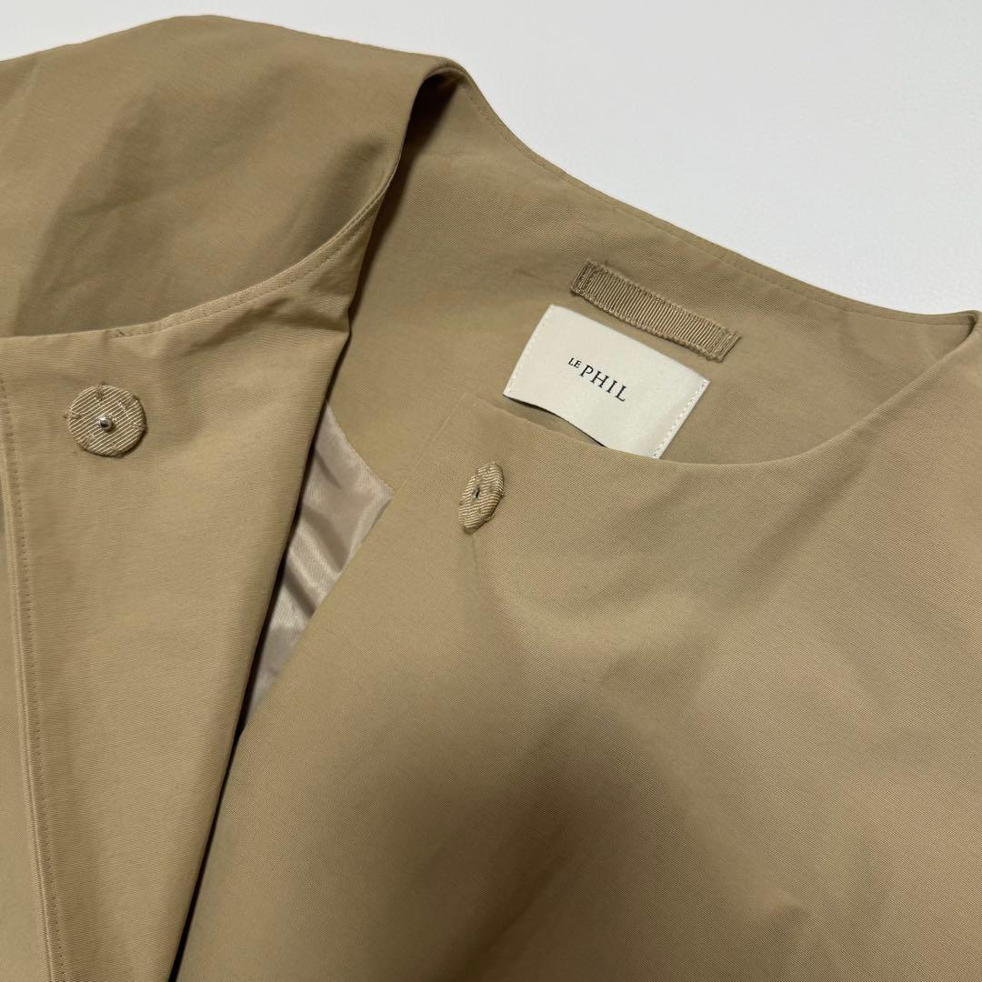 ルフィル ナイロンコットンクロスノーカラーコート 近年 スプリングコート