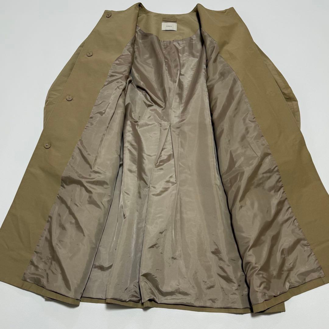 ルフィル ナイロンコットンクロスノーカラーコート 近年 スプリングコート