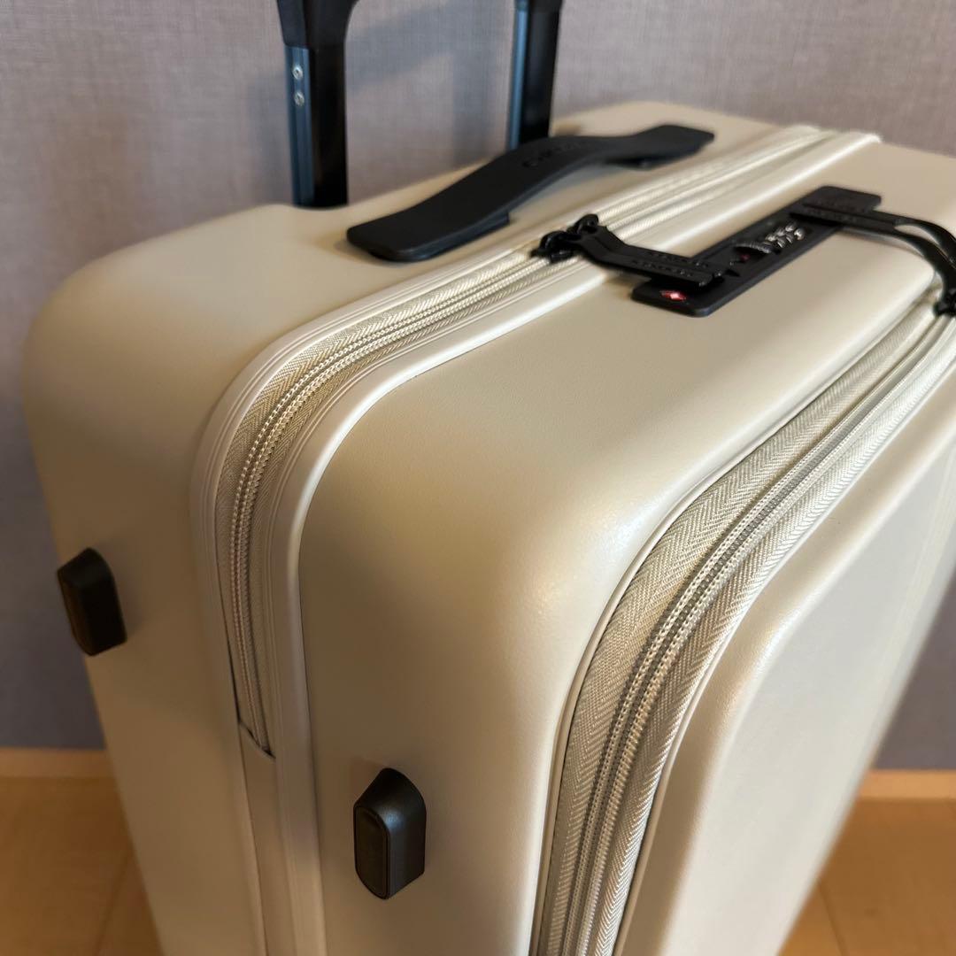 ☆未使用級☆ MAIMO キャリーケース M ライトベージュ　フロントオープン