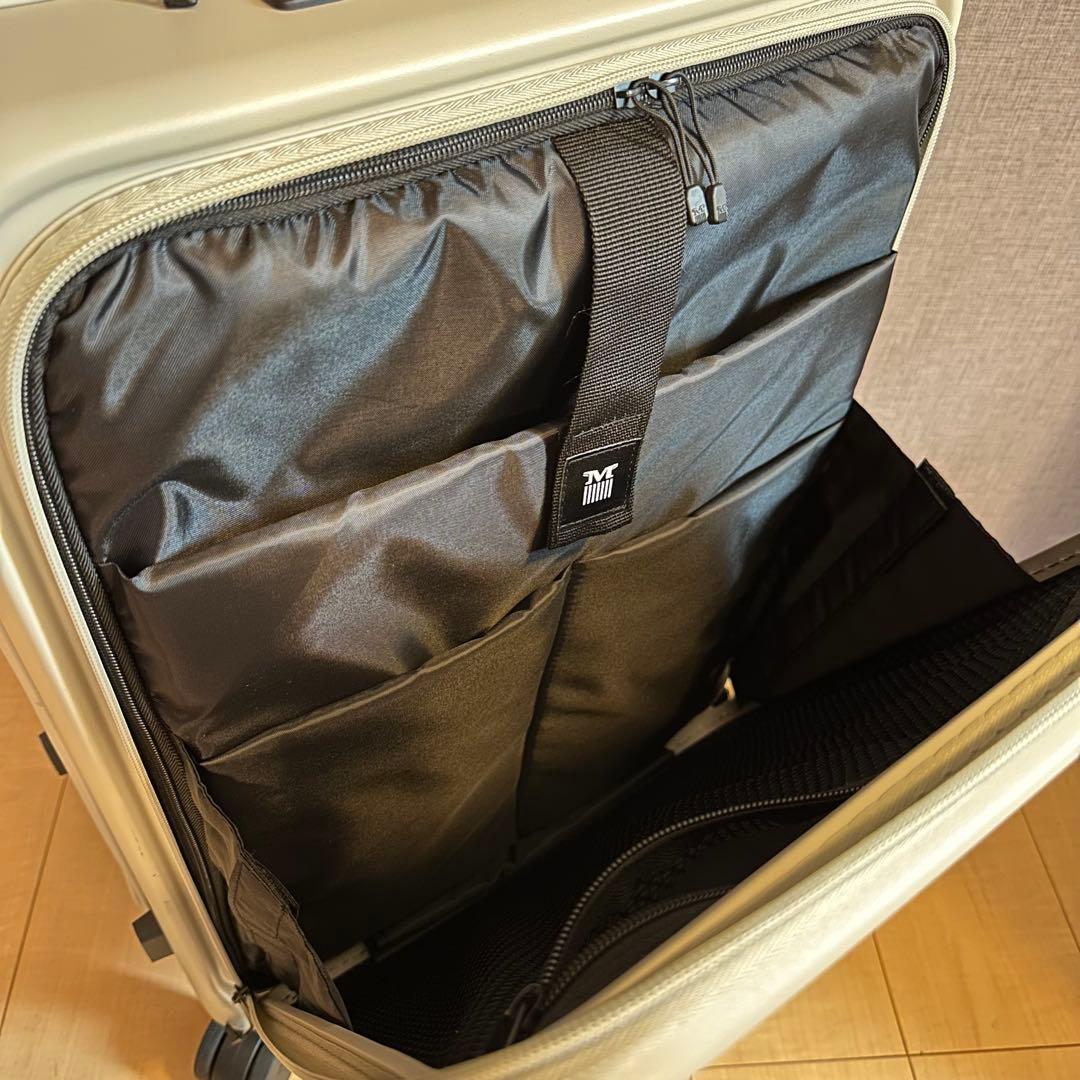 ☆未使用級☆ MAIMO キャリーケース M ライトベージュ　フロントオープン