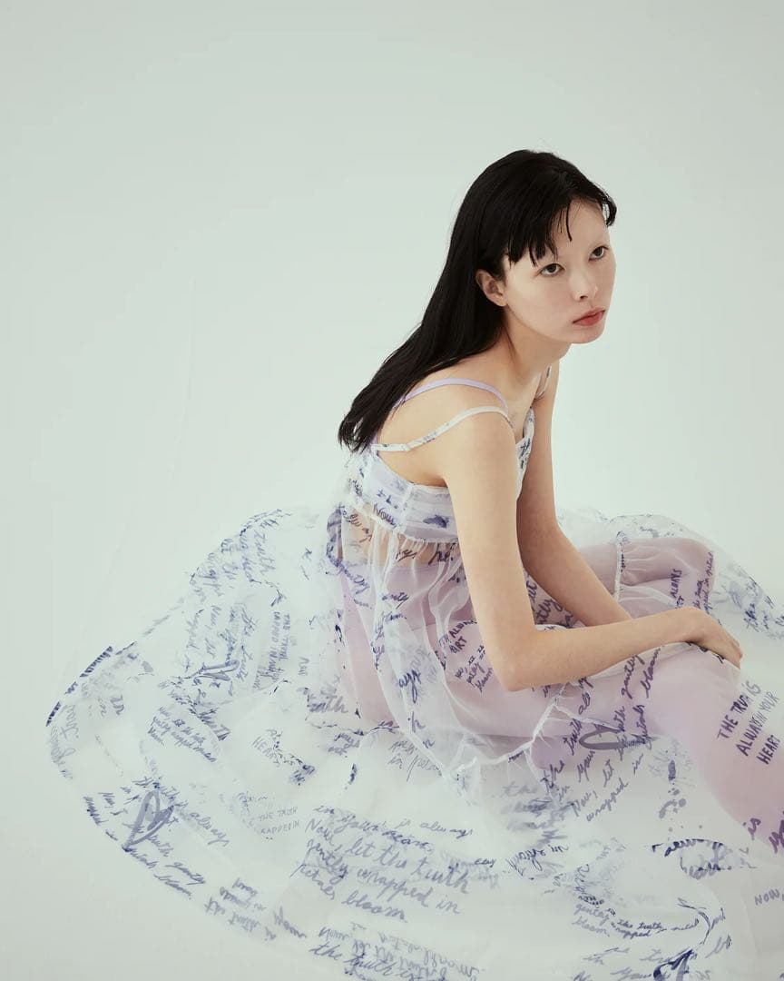 ワンピース ORGANDY TIERED CAMI DRESS / POPPY