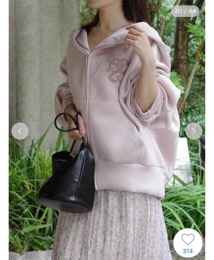 スナイデル　ボリュームパーカー　ピンク♡SNIDEL