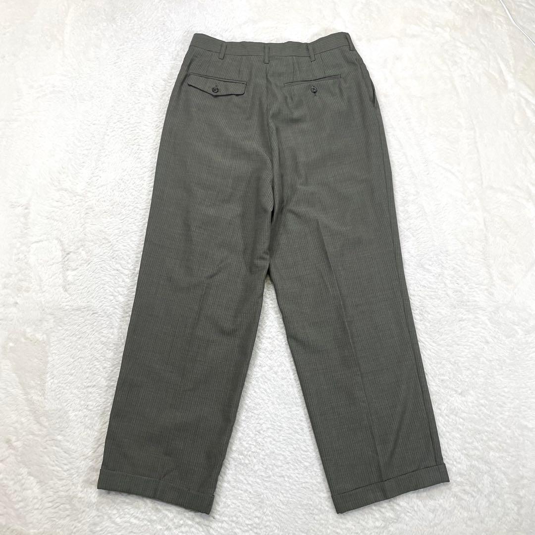 【vintage】セットアップ ダブルスーツ ライトグリーン　カジュアル　カーキ