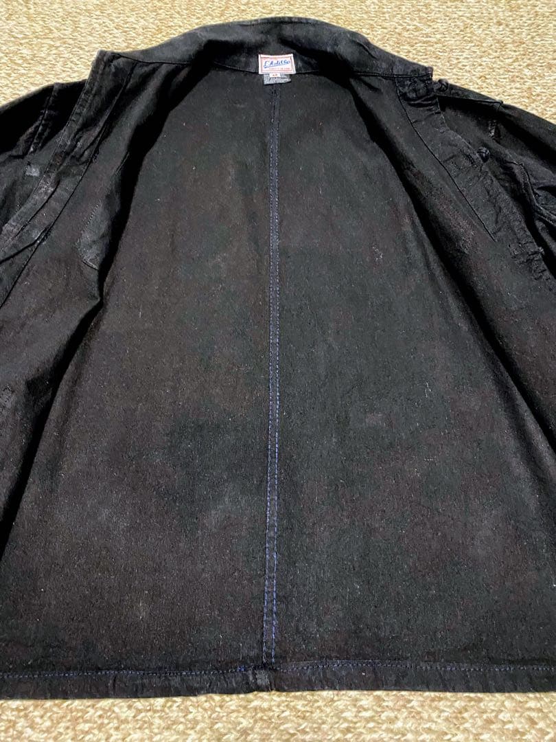 ★神サイズ‼️名作★60s ランティシェール フレンチチャイナジャケット 黒 58