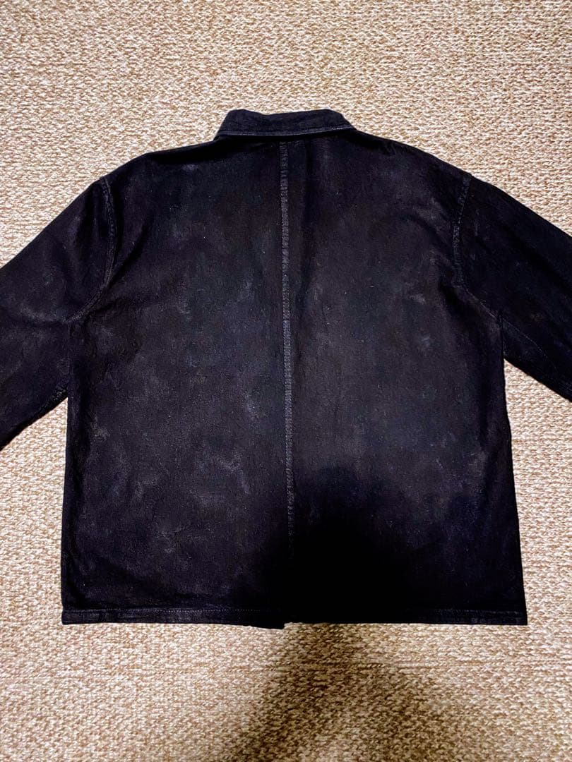 ★神サイズ‼️名作★60s ランティシェール フレンチチャイナジャケット 黒 58