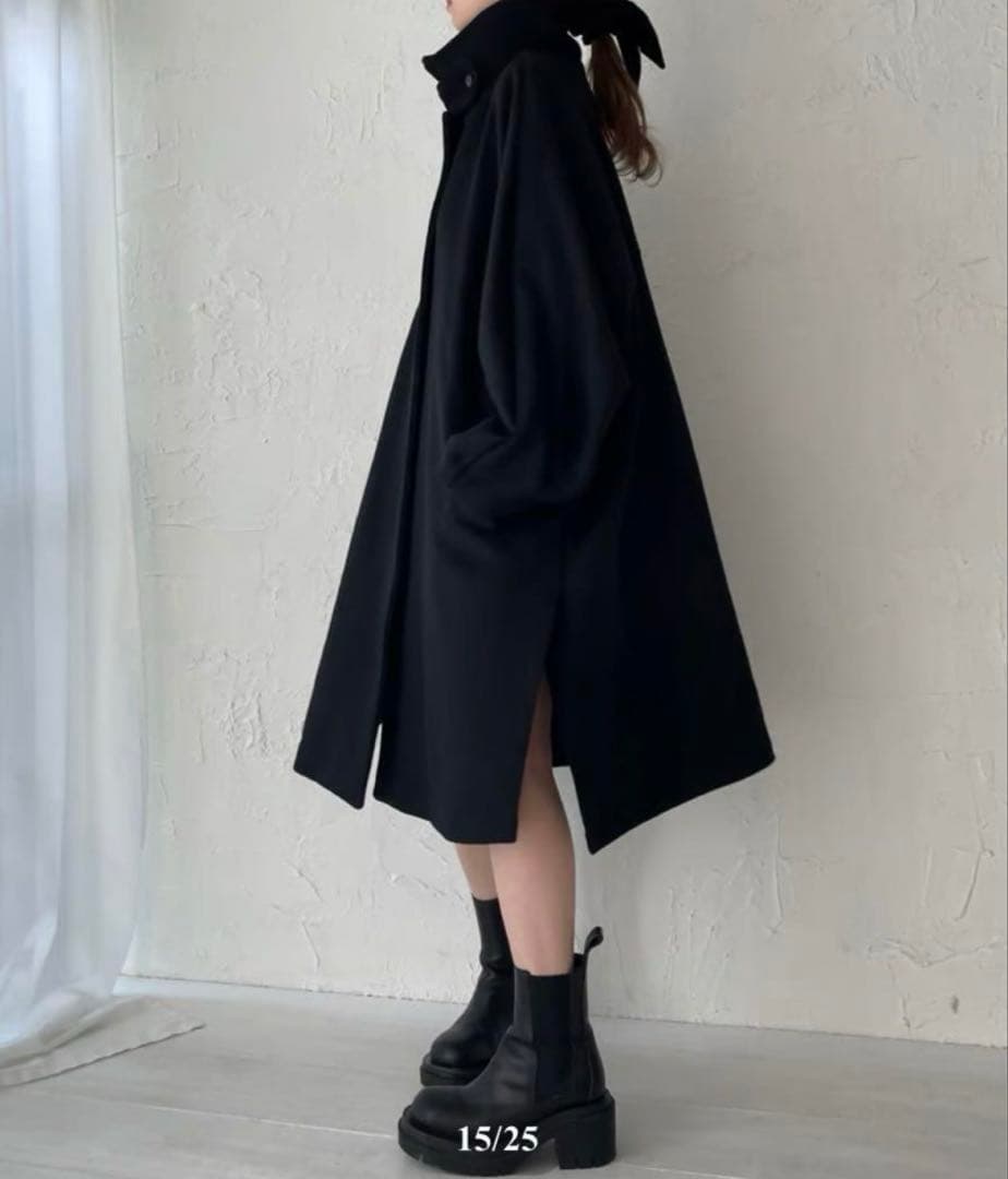 Erme エルメ　ウールポンチョコート