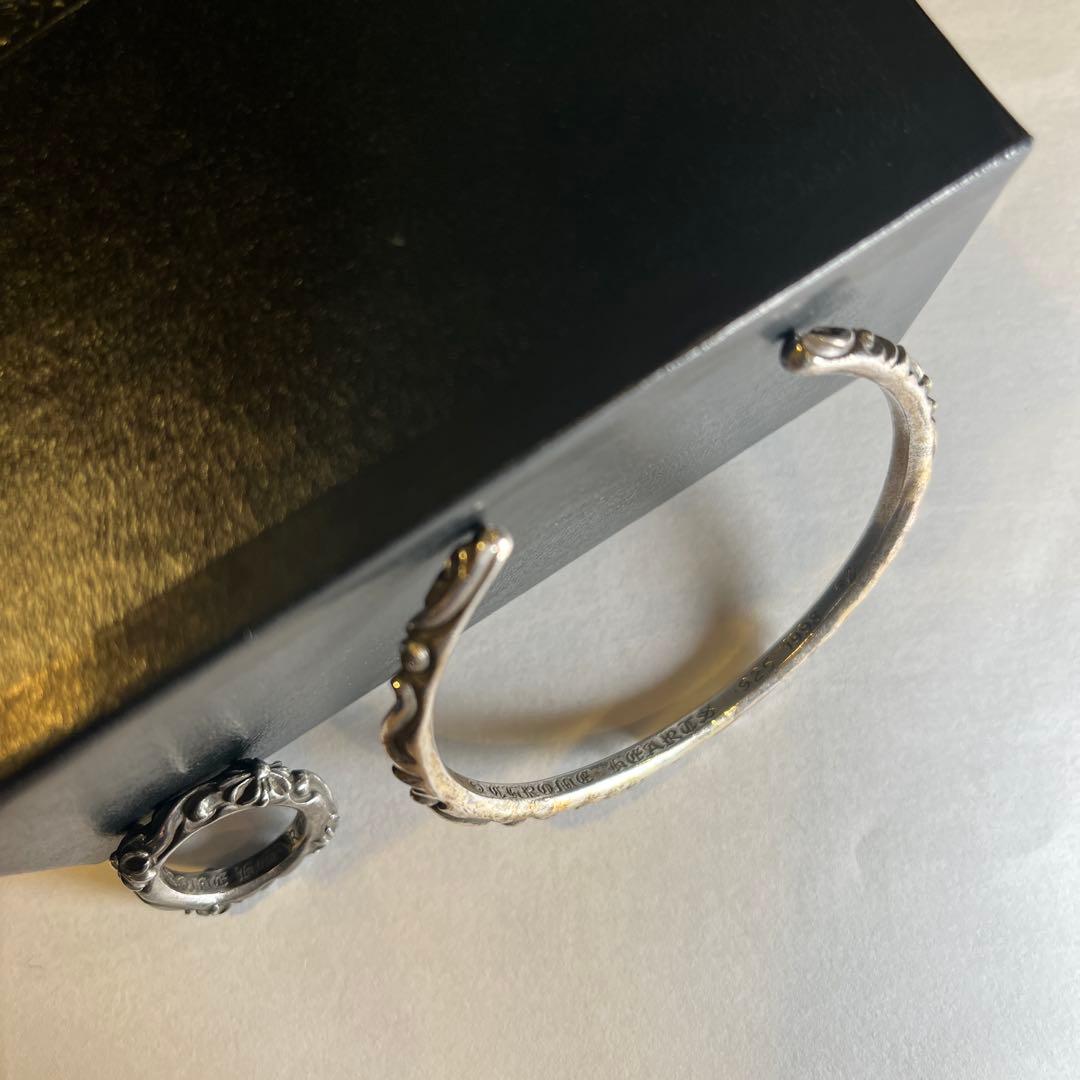 クロムハーツ　シルバー バングル リング セット　レディース