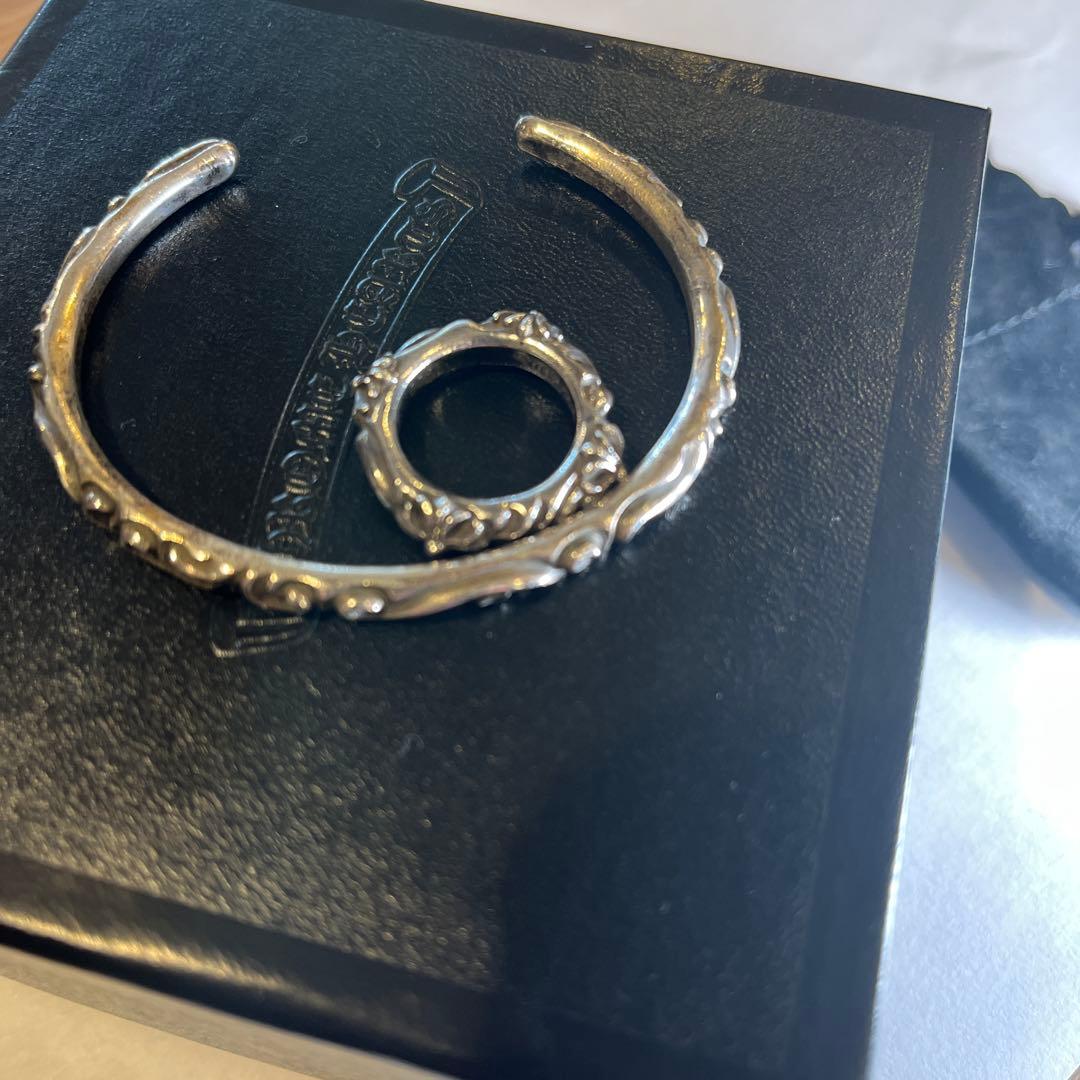 クロムハーツ　シルバー バングル リング セット　レディース