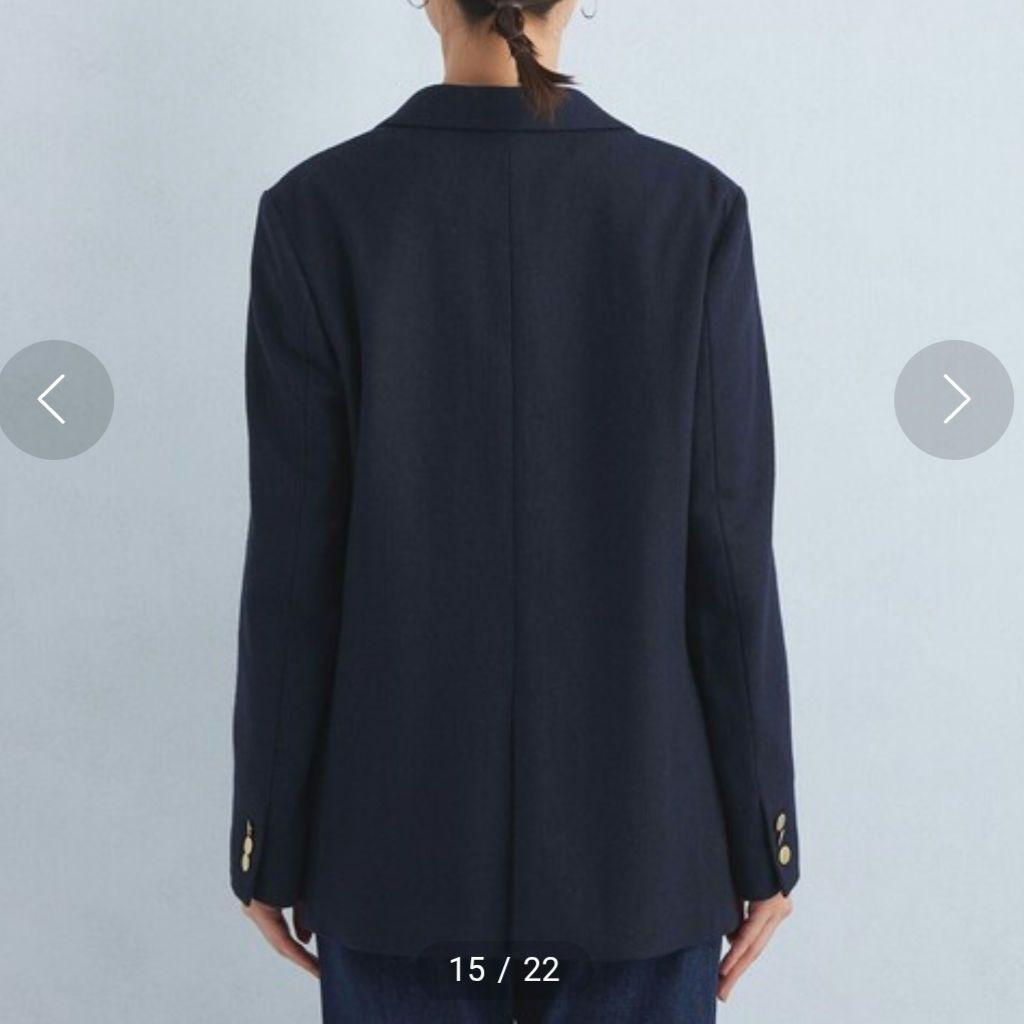 本日限定！【美品】グリーンレーベルリラクシング メランジツイルダブルジャケット