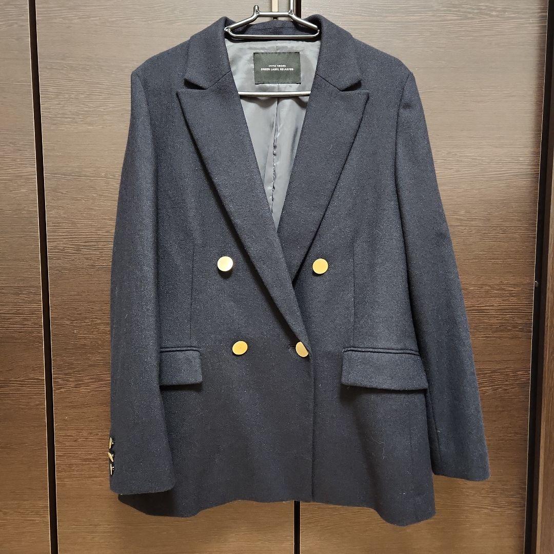 本日限定！【美品】グリーンレーベルリラクシング メランジツイルダブルジャケット