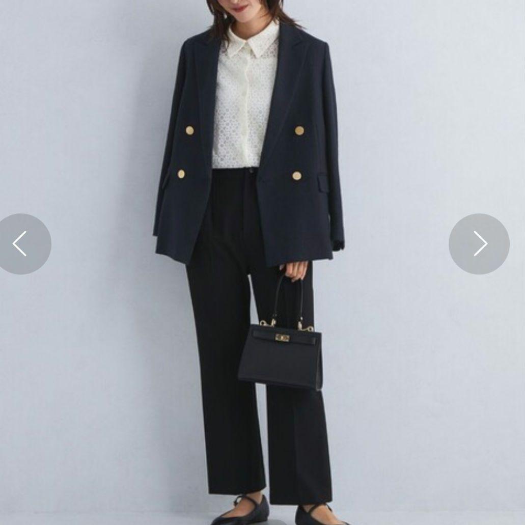 本日限定！【美品】グリーンレーベルリラクシング メランジツイルダブルジャケット