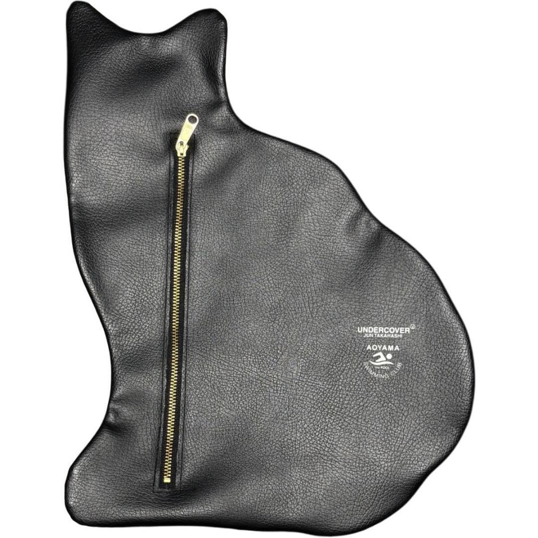 美品 アンダーカバー POOL青山 黒猫 大判 PVCポーチ